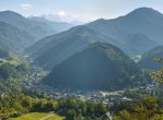 Zoom Panorama Aussichtspunkt im Sommer Foto