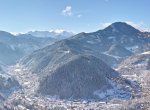 Zoom Panorama Aussichtspunkt im Winter Foto